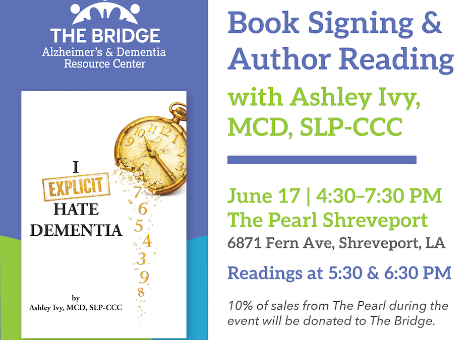 The Bridge Alzheimer’s & Dementia Resource Center Hosts Special Book Signing with Local Author Ashley Ivy at The Pearl